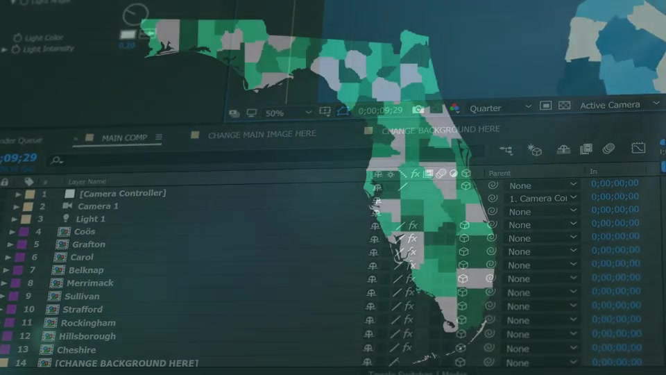 New Hampshire Map Kit - Download Videohive 20822489