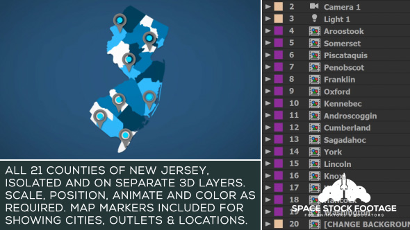 New Jersey Map Kit - Download Videohive 20790500