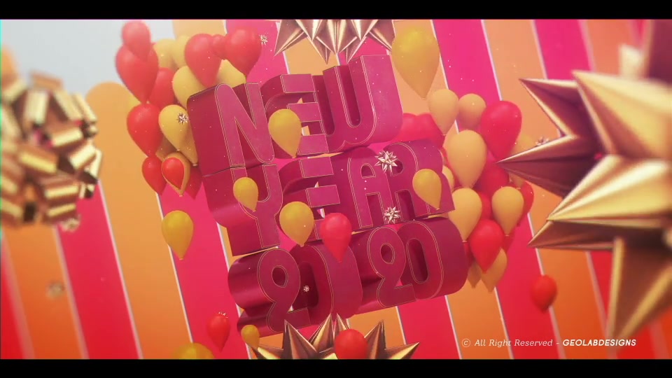 New Year 2020 Countdown l New Year Celebration Template Videohive 25356232 After Effects Image 8