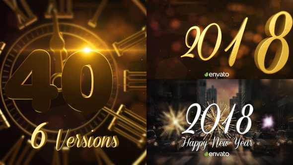 New Year Countdown 2018 | Gold and Silver - Download Videohive 19175127