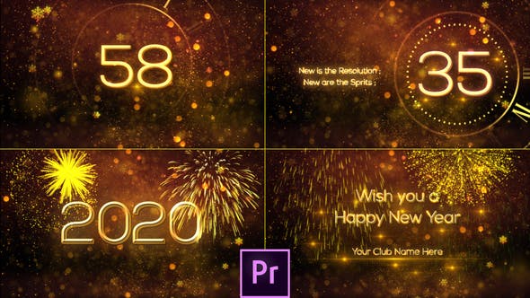 New Year Countdown 2020 Premiere Pro - 25311878 Videohive Download