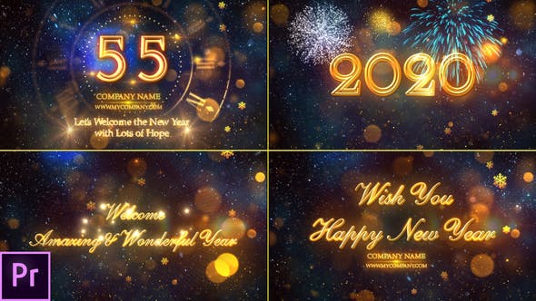 New Year Countdown 2020 Premiere Pro - Videohive Download 24892535