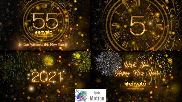 New Year Countdown 2021 Apple Motion - 29620696 Videohive Download