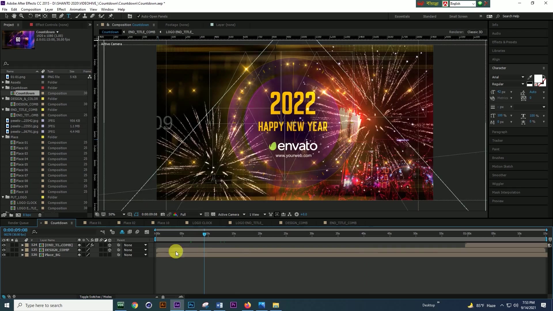 New Year Countdown 2022 Videohive 33864157 After Effects Image 12