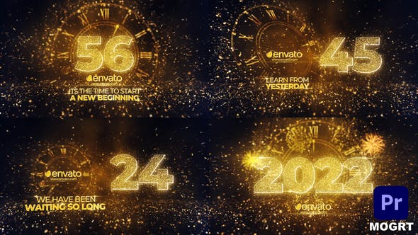 New Year Countdown 2022 MOGRT - Download 35321524 Videohive
