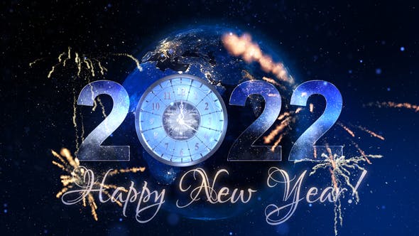 New Year Countdown Clock 2022 V3 - Videohive 9819353 Download