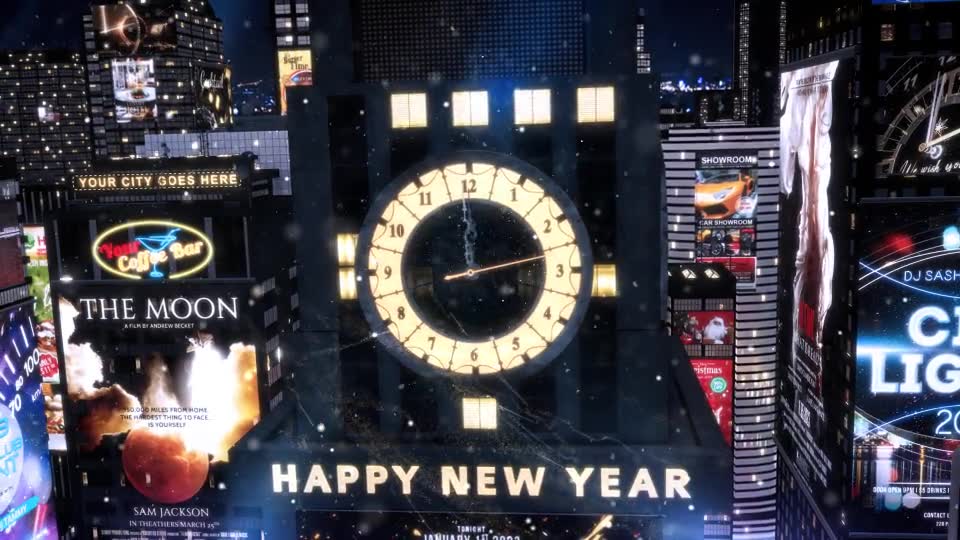 New Year Countdown Clock 2023 The City Videohive 13907929 After Effects Image 2