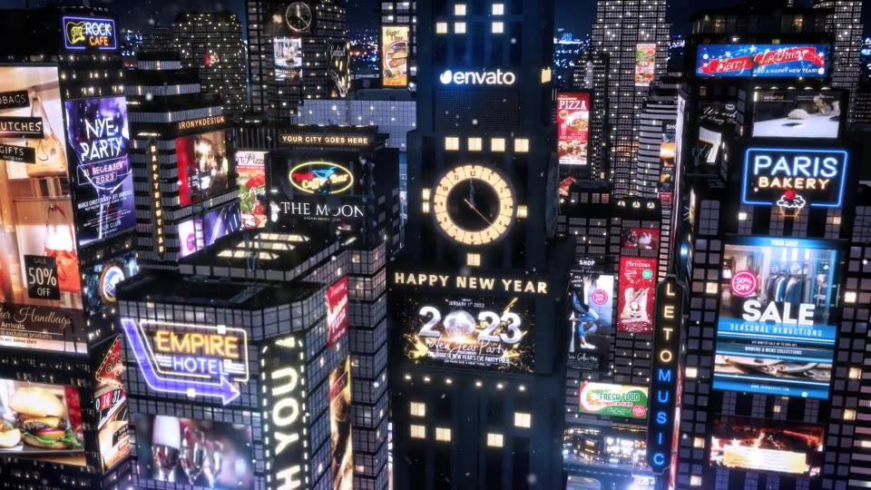 New Year Countdown Clock 2023 The City Videohive 13907929 After Effects Image 3