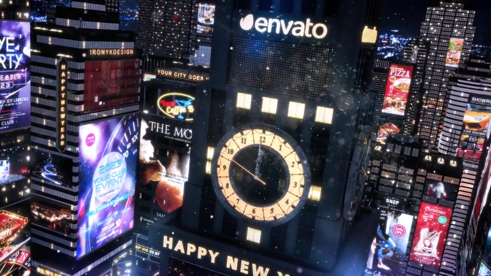 New Year Countdown Clock 2023 The City Videohive 13907929 After Effects Image 6