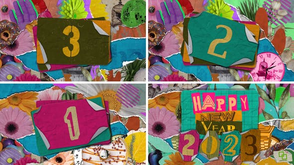 New Year Countdown Collage - Videohive Download 42079313
