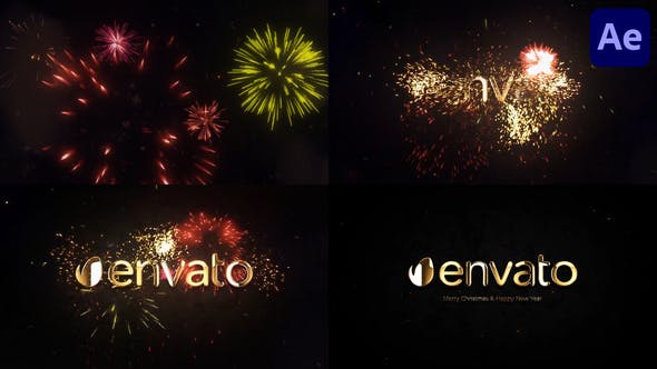 New Year Firework Logo for After Effects - Download Videohive 42179883