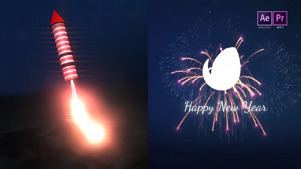 New Year Fireworks Logo Reveal - Download Videohive 35375179