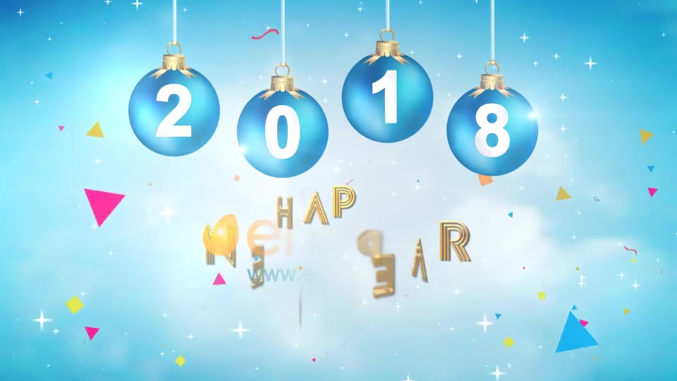 New Year Greetings 2018 Videohive 19206666 After Effects Image 5