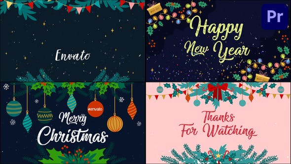 New Year Greetings Slideshow | Premiere Pro MOGRT - Videohive 29779383 Download