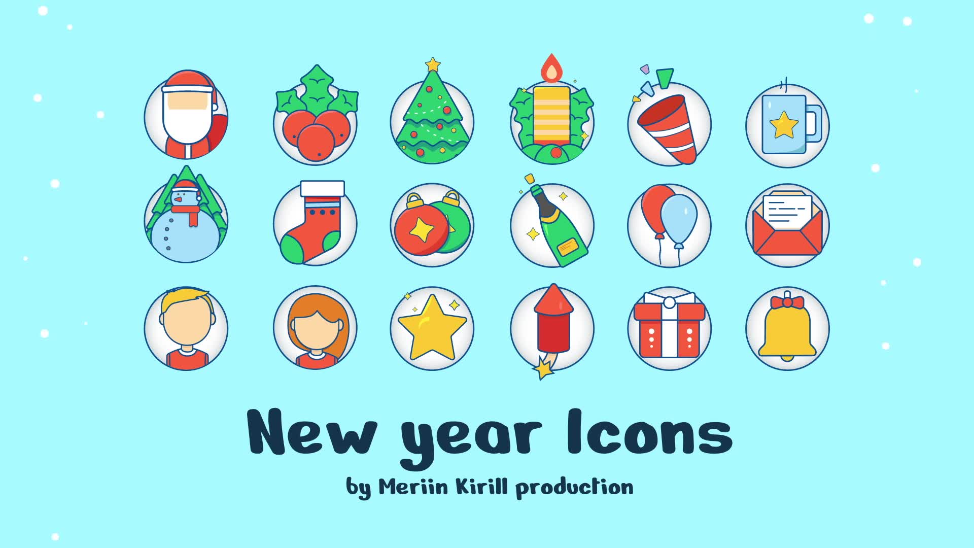 New Year Icons Videohive 29575469 After Effects Image 2