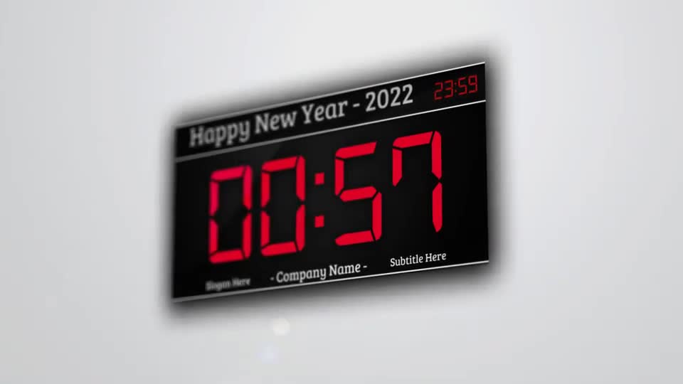 New Year One Minute Countdown Videohive 3442925 After Effects Image 1