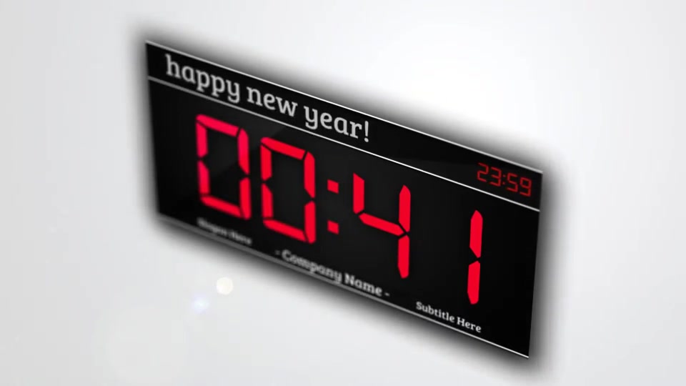 New Year One Minute Countdown Videohive 3442925 After Effects Image 3
