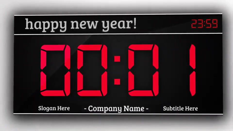 New Year One Minute Countdown Videohive 3442925 After Effects Image 8