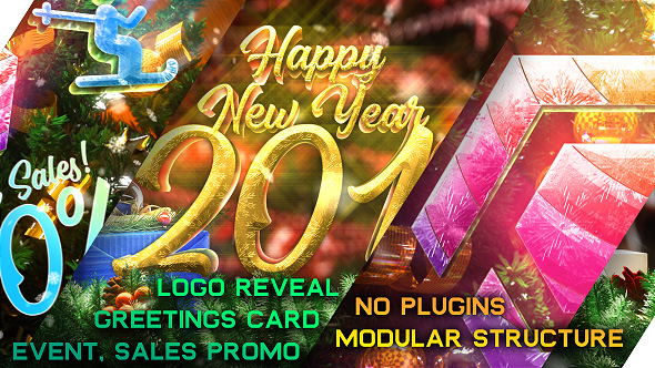 New Year Pack Logo Reveal, Sale and Event Promo - Download Videohive 21121532