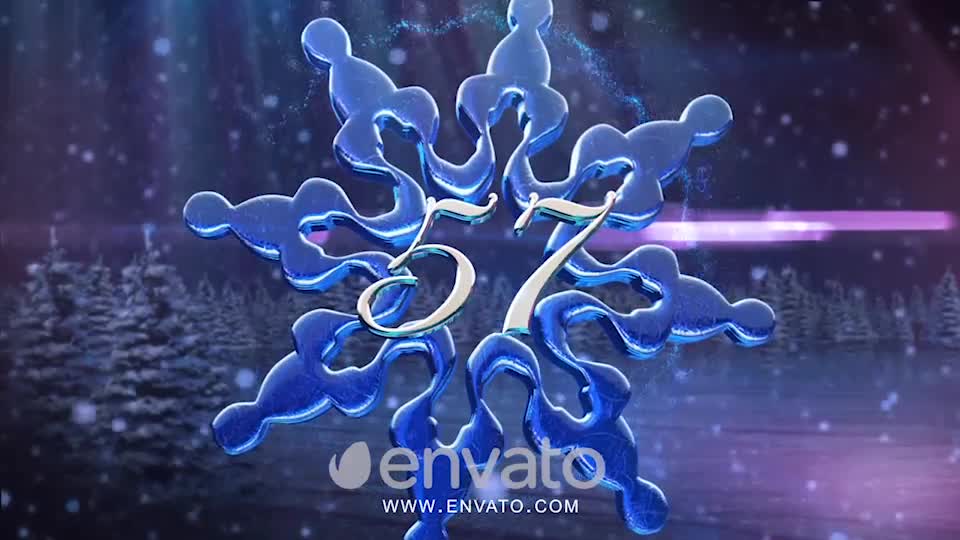 New Year Snowflake Countdown 2019 Videohive 6415067 After Effects Image 1