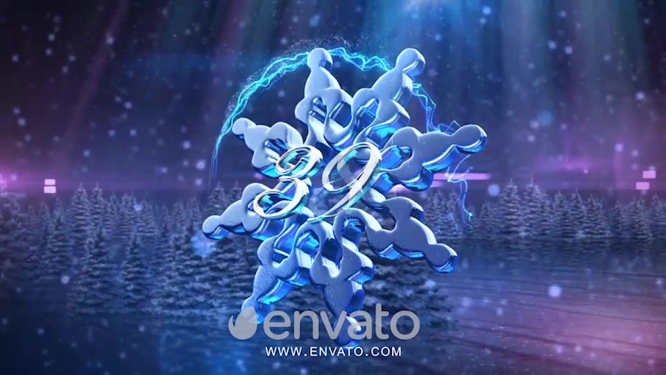 New Year Snowflake Countdown 2019 Videohive 6415067 After Effects Image 4