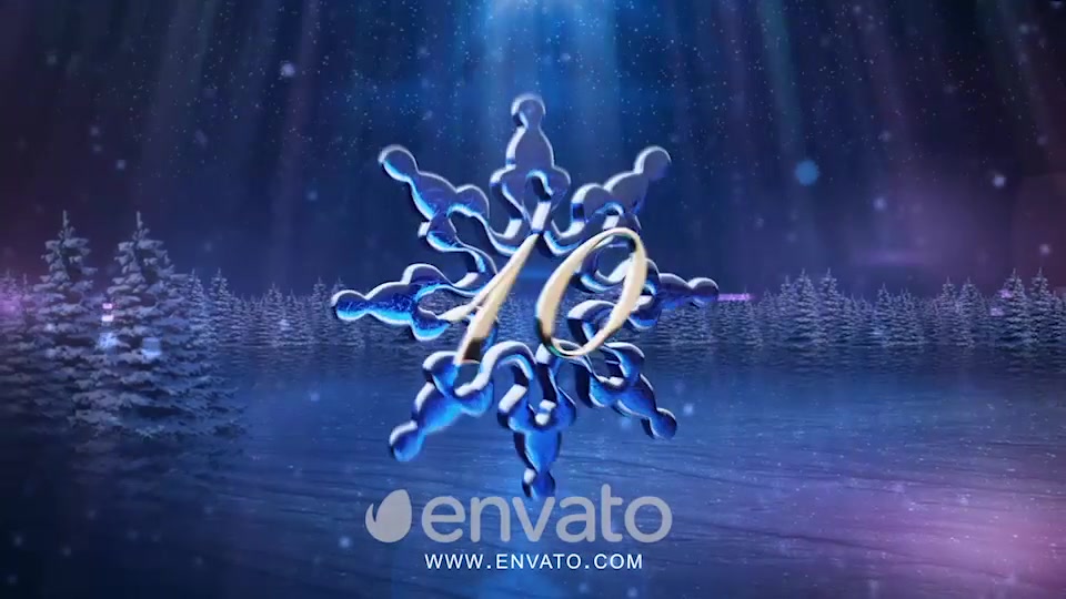 New Year Snowflake Countdown 2019 Videohive 6415067 After Effects Image 9