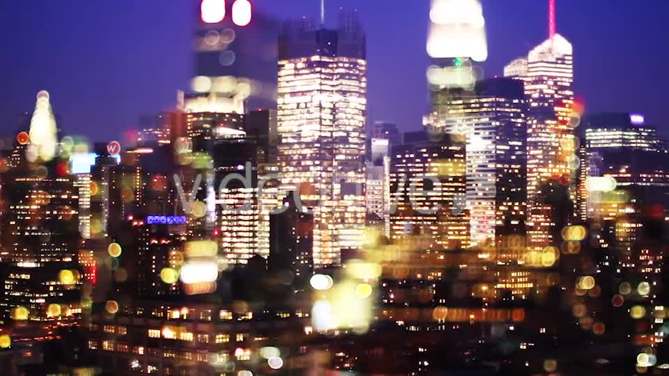 New York Skyline Manhattan Night  Videohive 9171608 Stock Footage Image 1