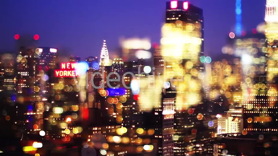 New York Skyline Manhattan Night  Videohive 9171608 Stock Footage Image 11