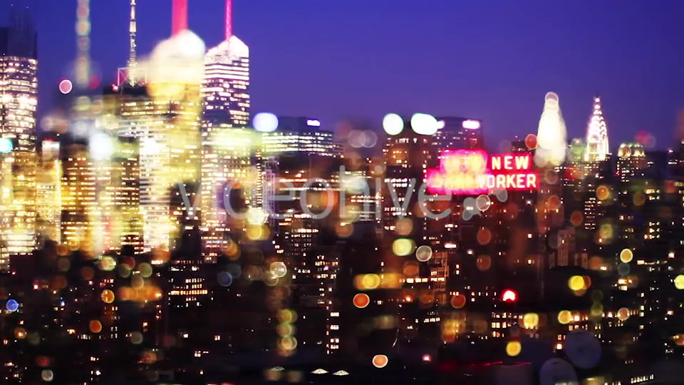 New York Skyline Manhattan Night  Videohive 9171608 Stock Footage Image 6