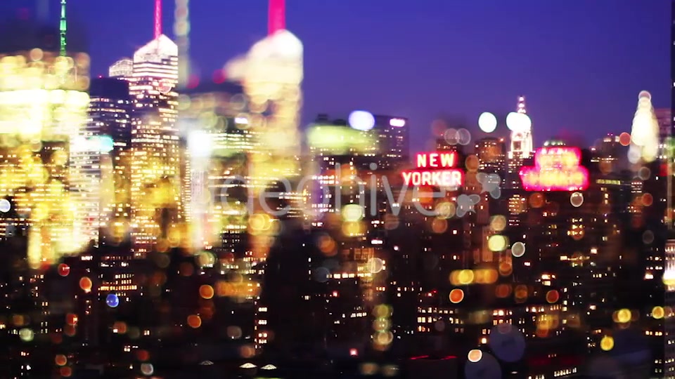 New York Skyline Manhattan Night  Videohive 9171608 Stock Footage Image 7