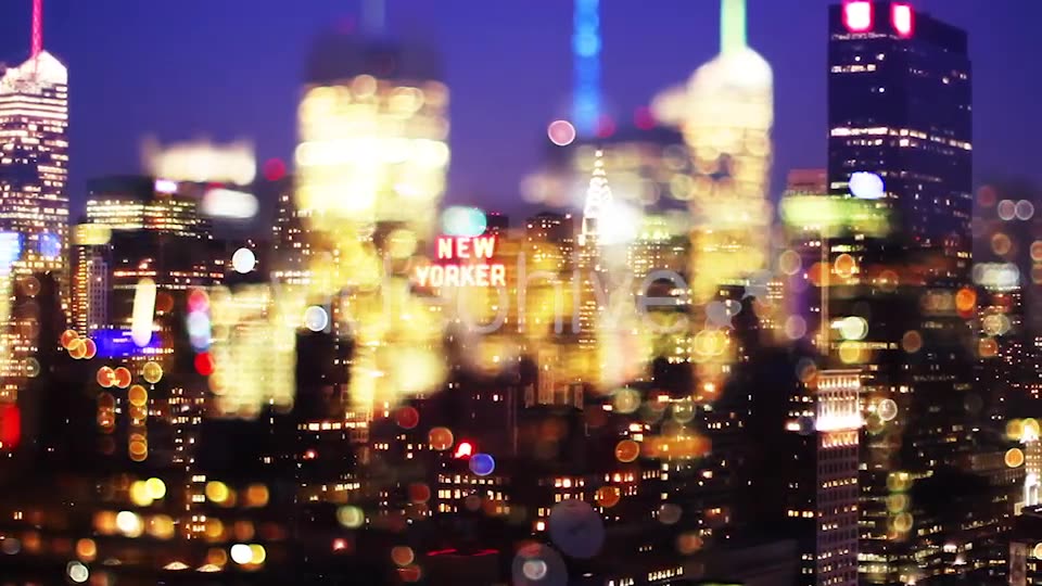 New York Skyline Manhattan Night  Videohive 9171608 Stock Footage Image 9