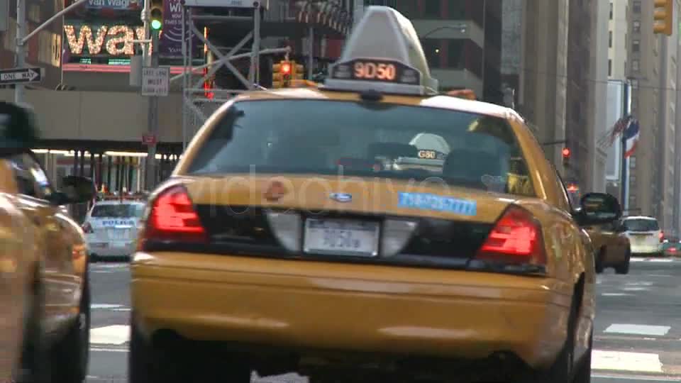 New York Taxi.  Videohive 1379820 Stock Footage Image 1