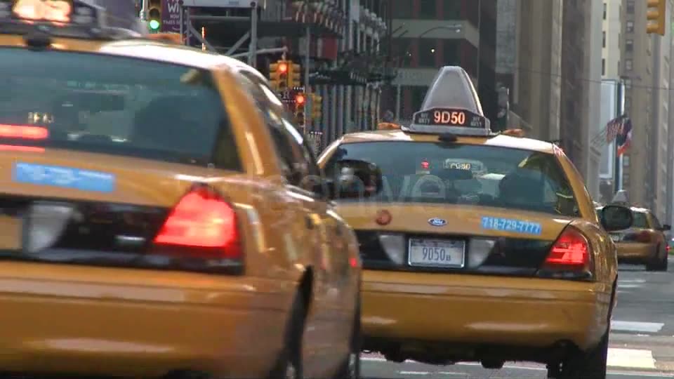 New York Taxi.  Videohive 1379820 Stock Footage Image 2