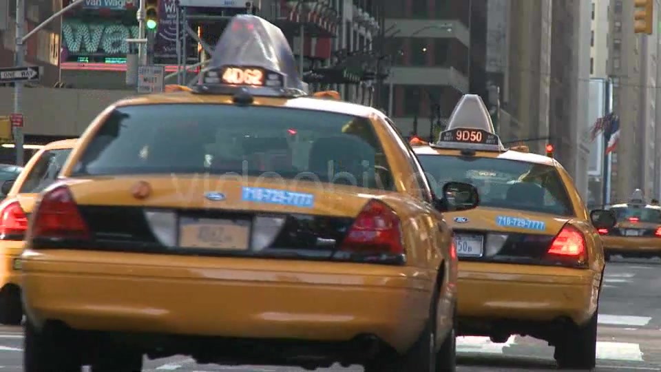 New York Taxi.  Videohive 1379820 Stock Footage Image 3