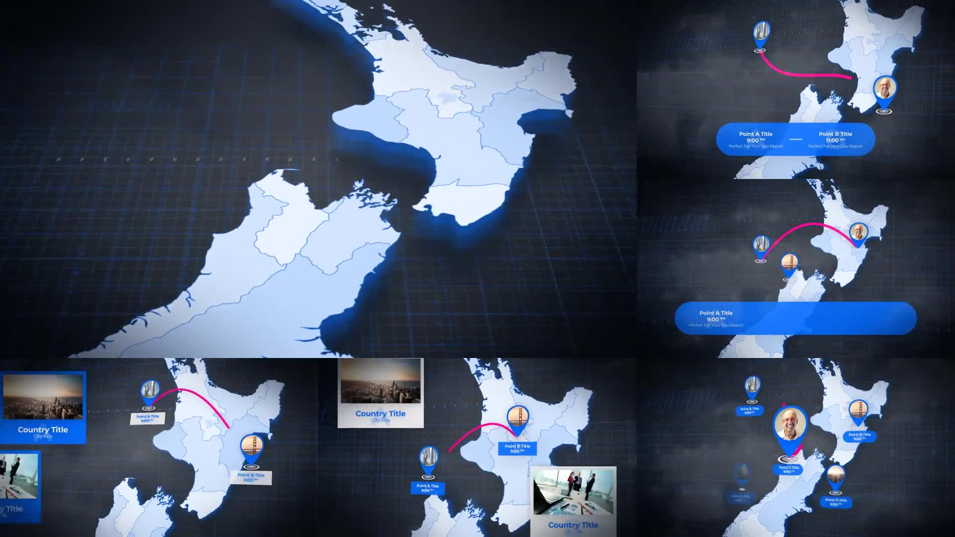 New Zealand Map Aotearoa NZ New Zealand Map Kit Videohive 24192708 After Effects Image 1