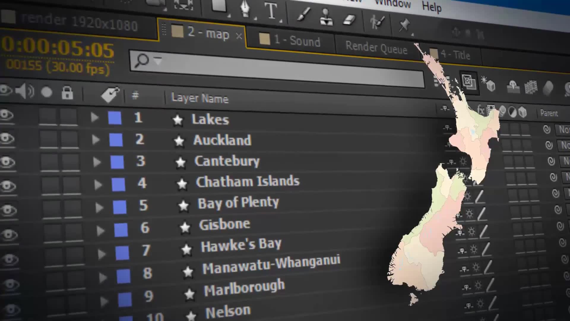 New Zealand Map Aotearoa NZ New Zealand Map Kit Videohive 24192708 After Effects Image 2