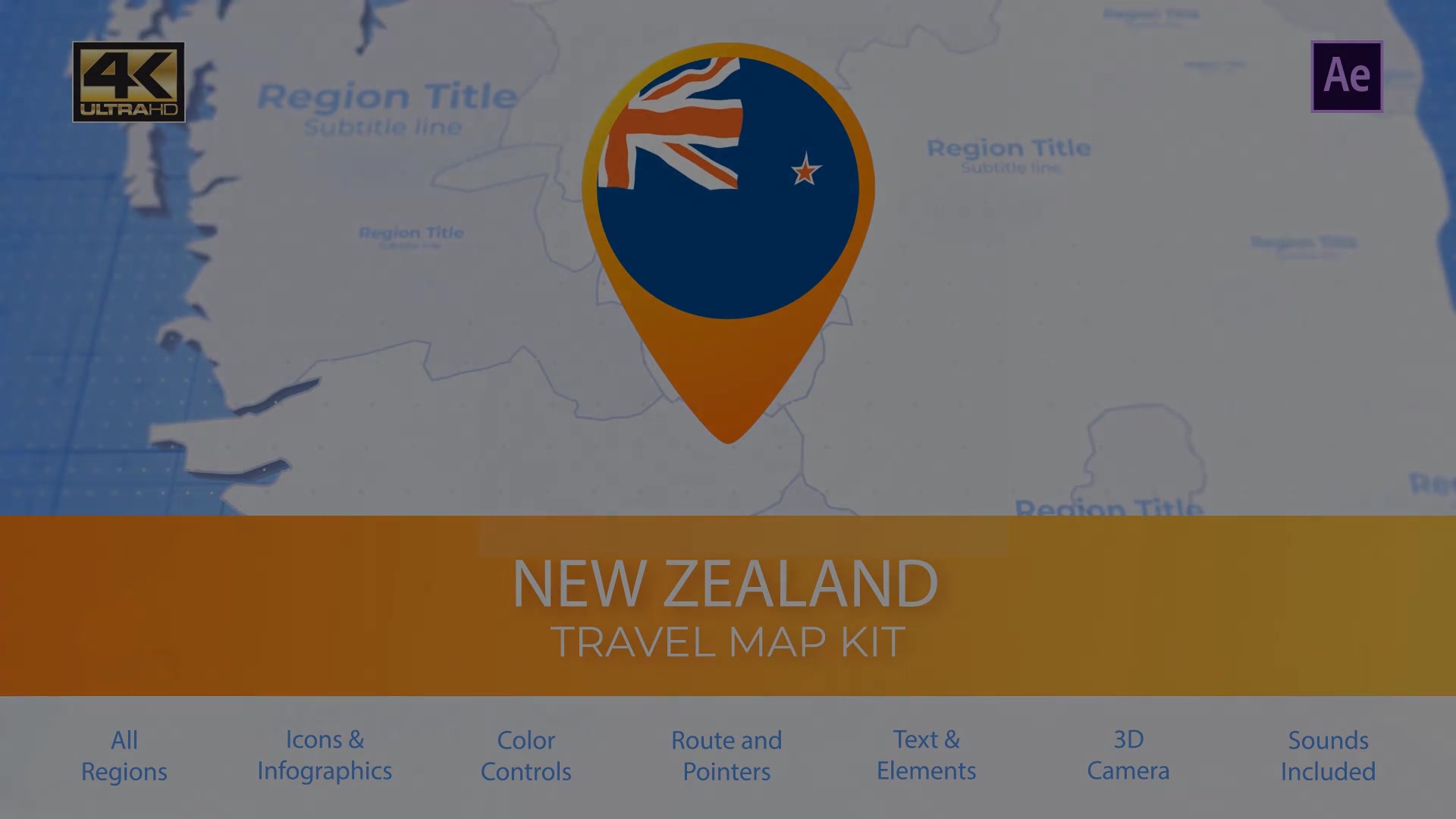 New Zealand Map New Zealand Travel Map Videohive 29936255 After Effects Image 13