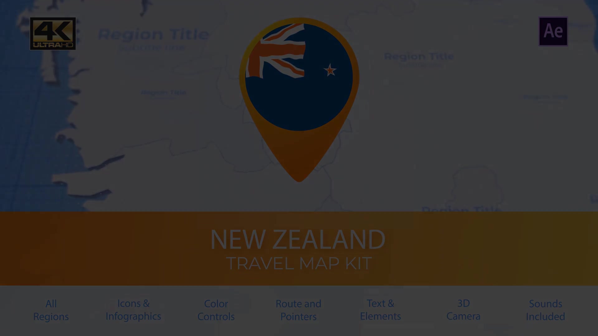New Zealand Map New Zealand Travel Map Videohive 29936255 After Effects Image 6