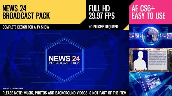 News 24 (Broadcast Pack) - Download Videohive 9120666
