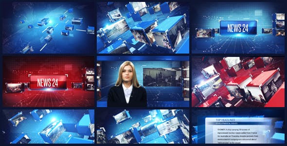 News Broadcast Package 2 - Videohive Download 13308612