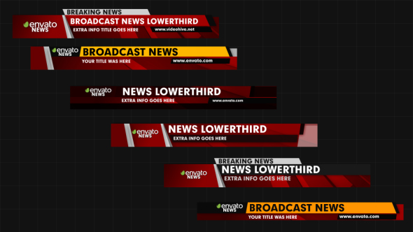 News Lower Thirds - Download Videohive 18559721