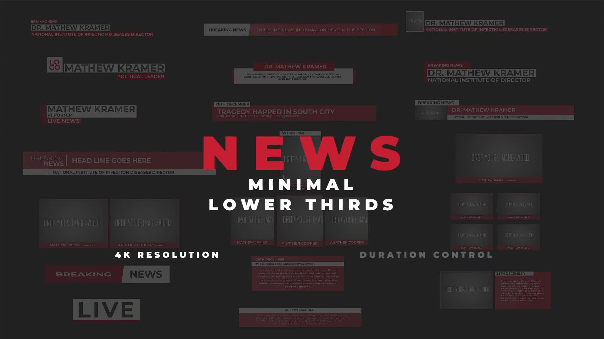 News Minimal Lower Thirds Videohive 26110756 After Effects Image 1
