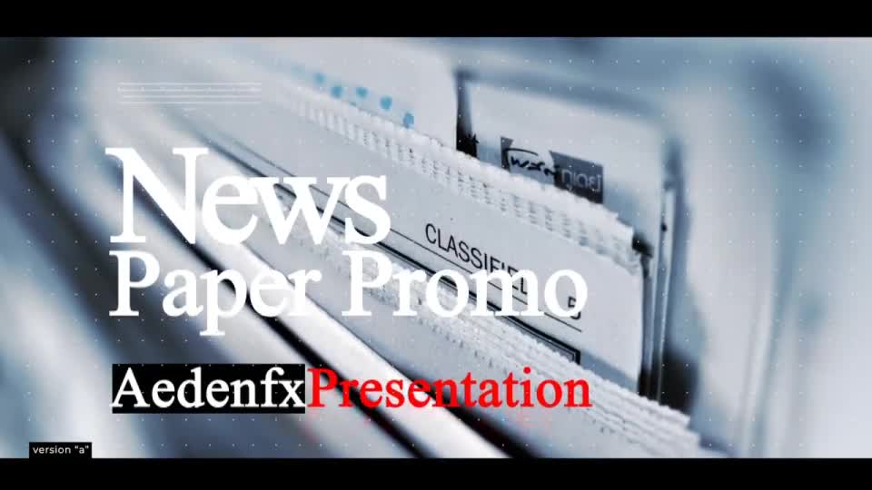 News Paper Promo Videohive 24809943 After Effects Image 1