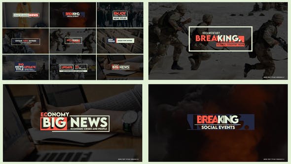 News Text Titles Version 0.1 - Videohive 27552200 Download