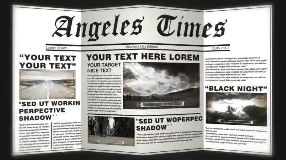 NEWSPAPER Black&White_CS4 - Download Videohive 153160