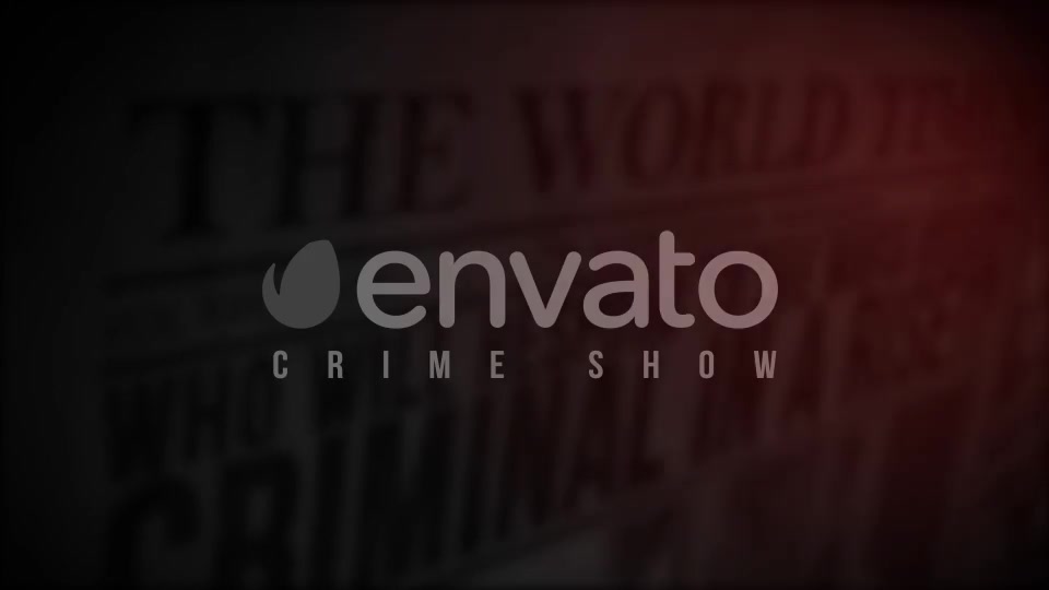 Newspaper, Crime Show - Download Videohive 6528081