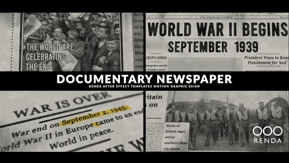 Newspaper History Documentary - Download Videohive 33030352