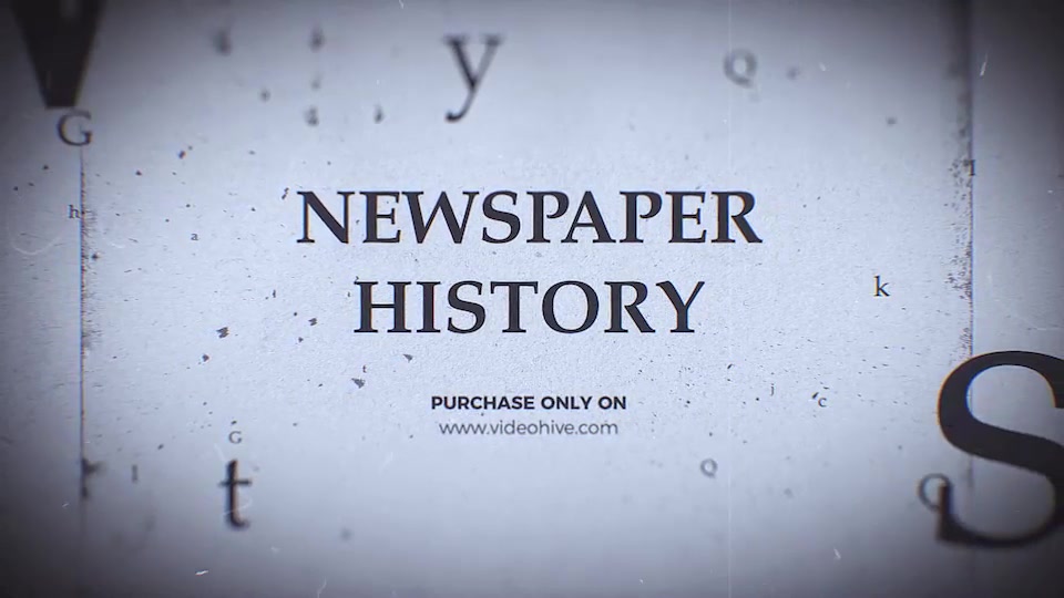 Newspaper History Videohive 23664096 After Effects Image 12