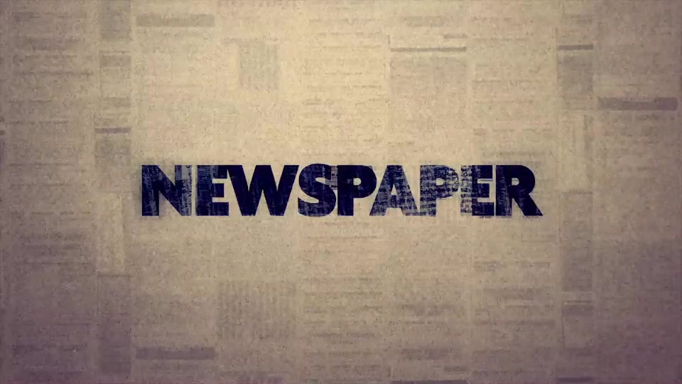 Newspaper Logo Reveal - Download Videohive 10159248