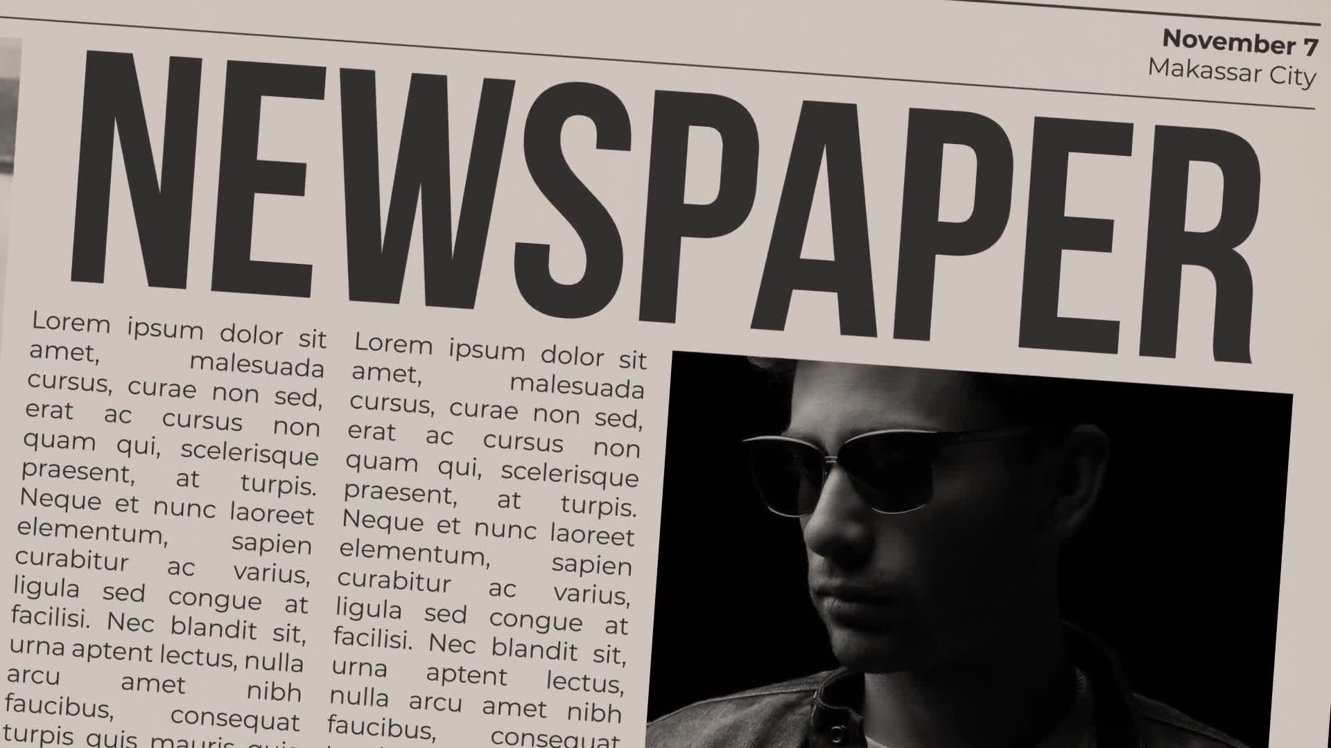 Newspaper Lyric Videohive 24544042 After Effects Image 1